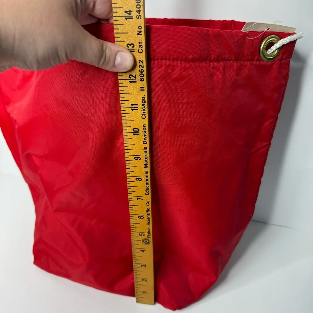 Hacoo USA Red Vintage Keeps Hot & Cold Bag Leak Proof Liner Outdoors Durable NWT